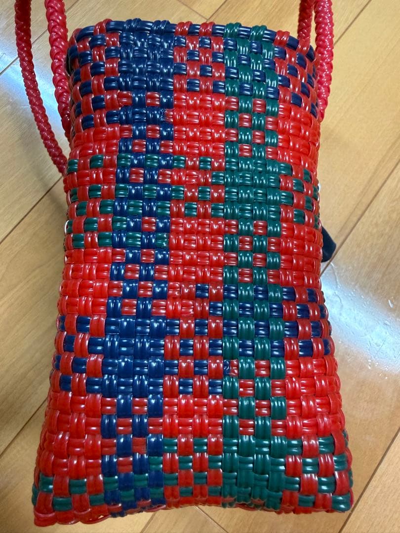 ファミリア カゴバッグ　かごバッグ　メルカドバッグ ミニサイズ