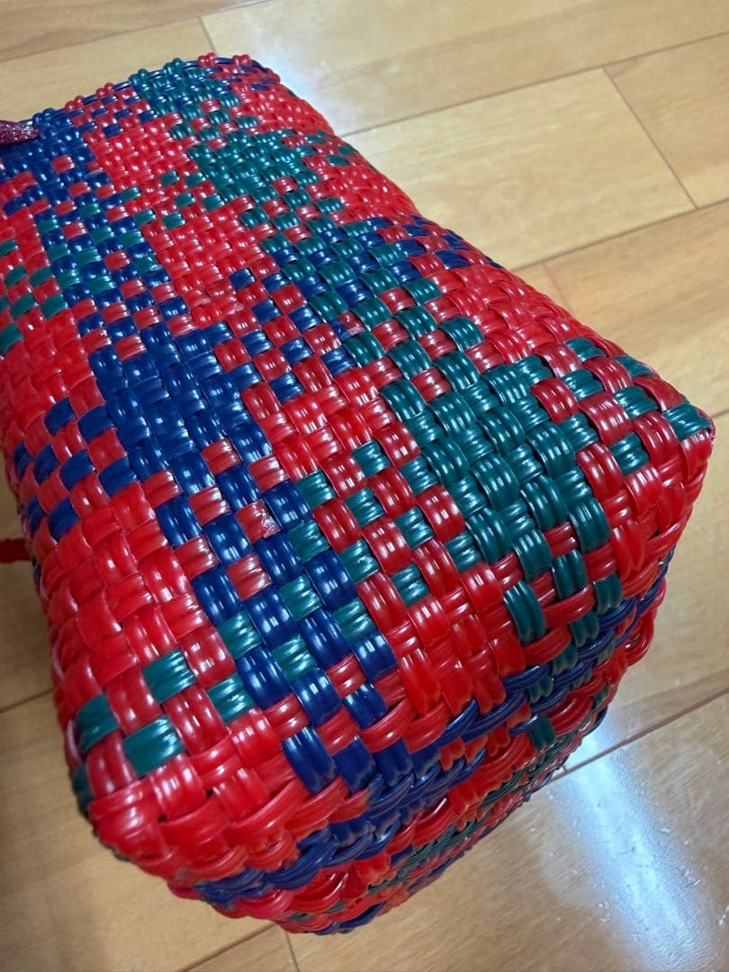 ファミリア カゴバッグ　かごバッグ　メルカドバッグ ミニサイズ