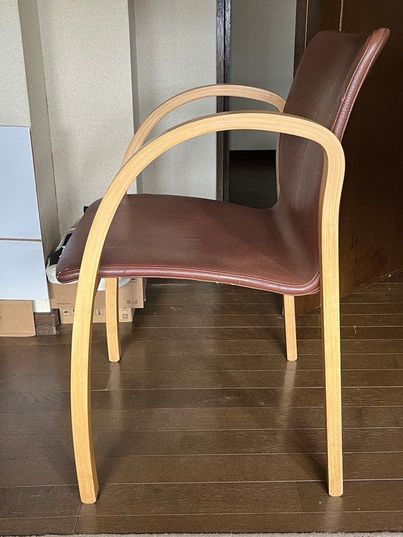 ａｒｆｌｅｘ　ＰＦＫアームチェア　アルフレックス　川崎文男　ダイニング　曲木