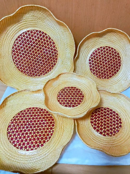 値下げ///タイ王室御用達プラニー竹工房カゴセット