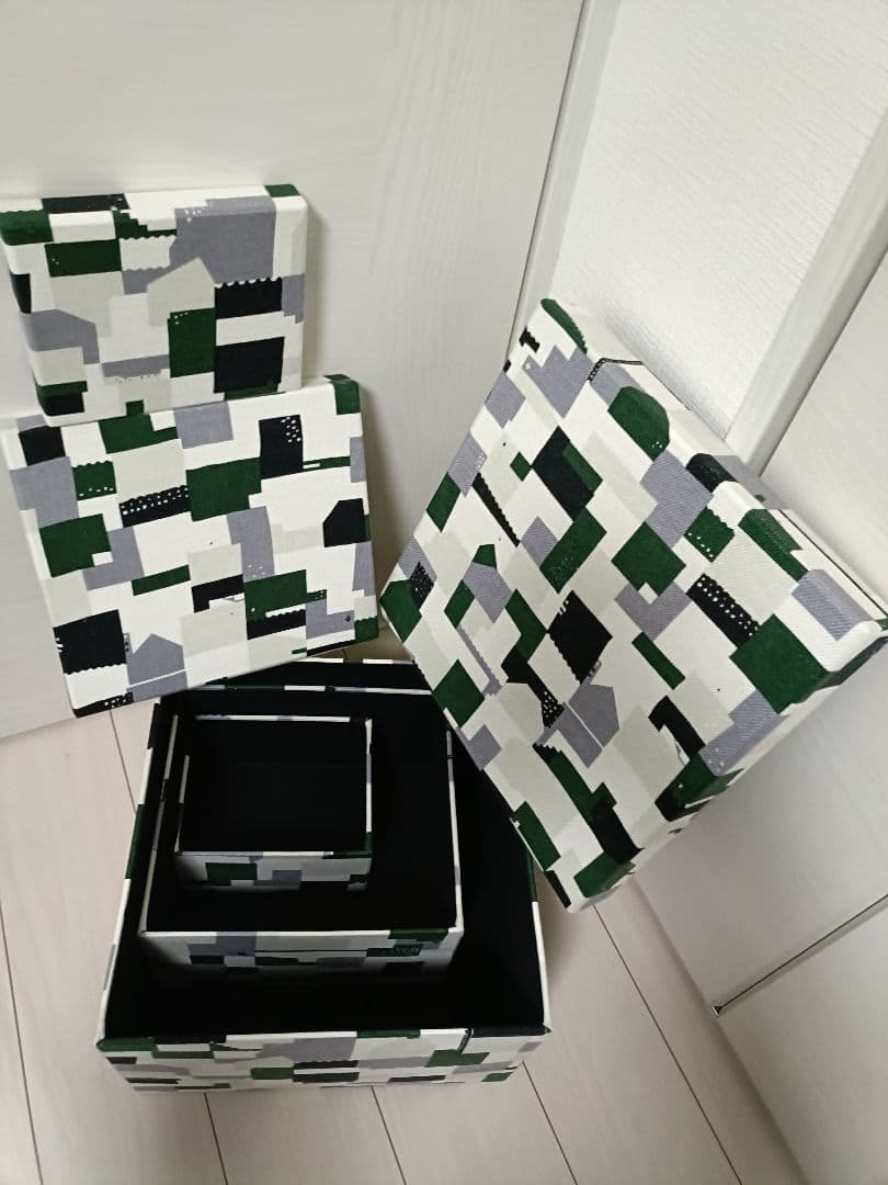 新品未使用　ミナペルホネン　ファブリックボックス　大中小　３個セット　正規品