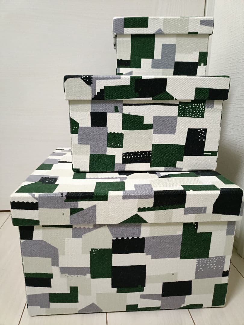 新品未使用　ミナペルホネン　ファブリックボックス　大中小　３個セット　正規品