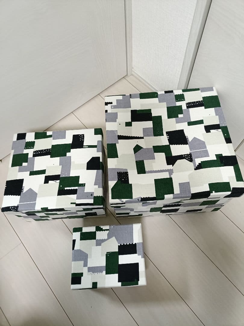 新品未使用　ミナペルホネン　ファブリックボックス　大中小　３個セット　正規品