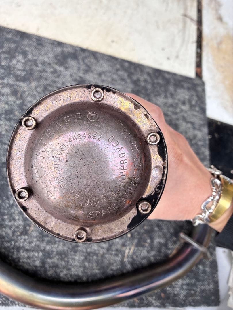 tw200 SUPERTRAPP マフラー アルミ製