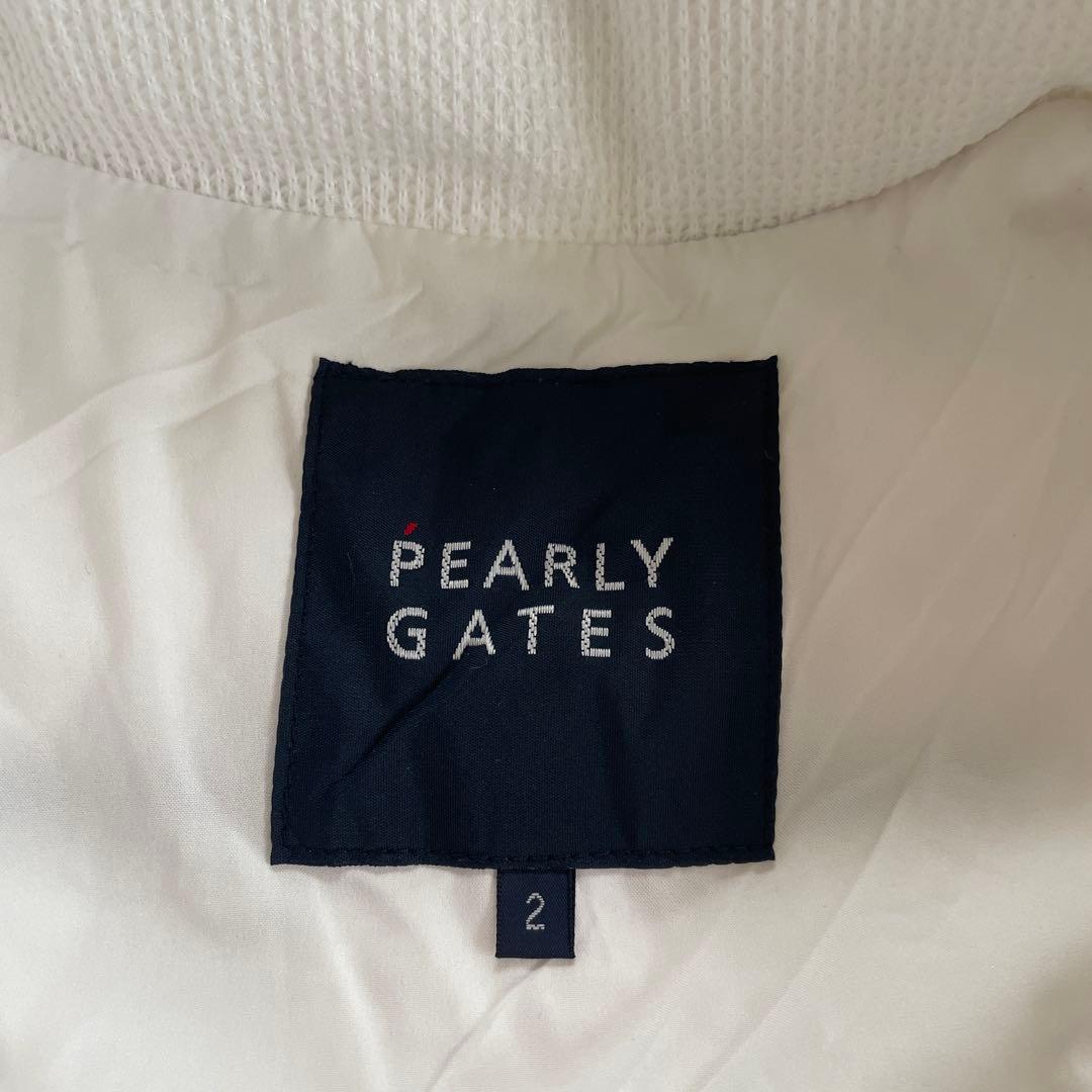美品★PEARLY GATES フード付きベスト ホワイト