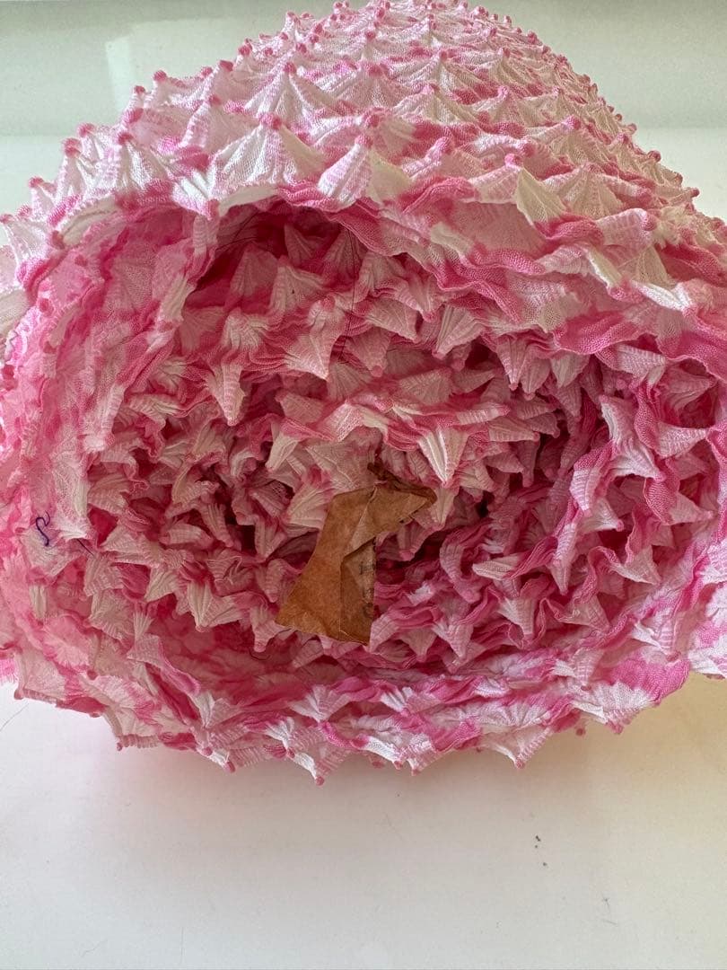 有松絞り　反物　レア色　ピンク