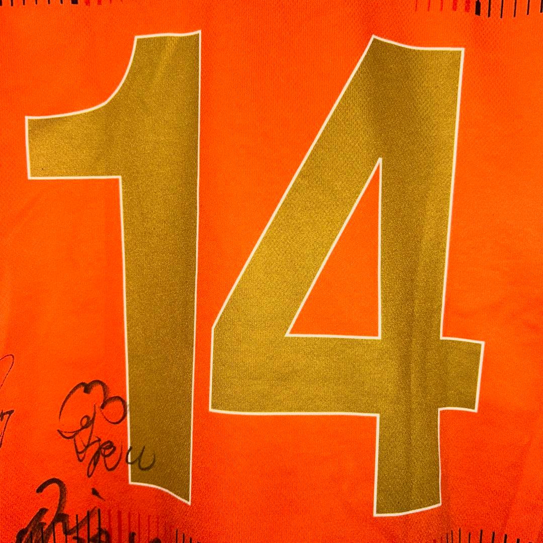 希少　ヴィアティン三重 JFLユニフォーム 選手サイン入り　サイズS