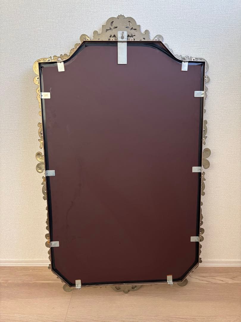 ゴールド アンティーク 壁掛け ミラー ヴィンテージ