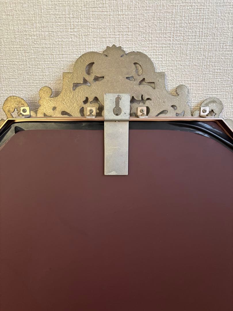 ゴールド アンティーク 壁掛け ミラー ヴィンテージ
