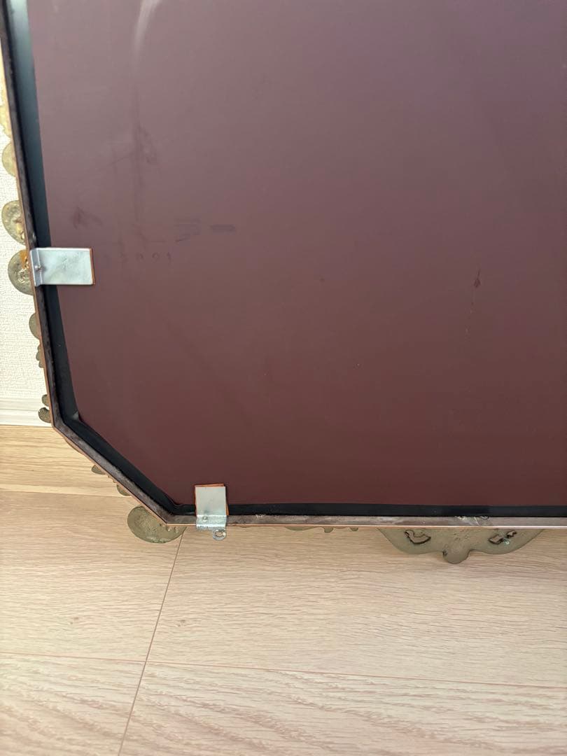 ゴールド アンティーク 壁掛け ミラー ヴィンテージ