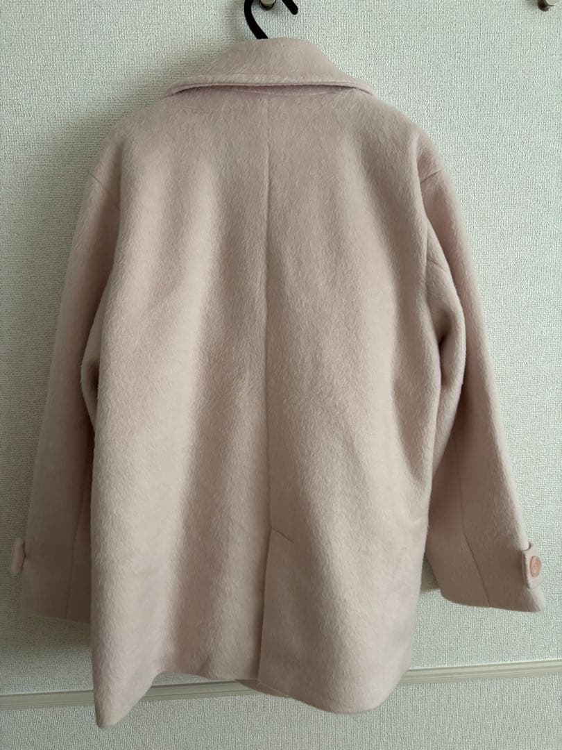 peach john シャギーショートPコートピンク