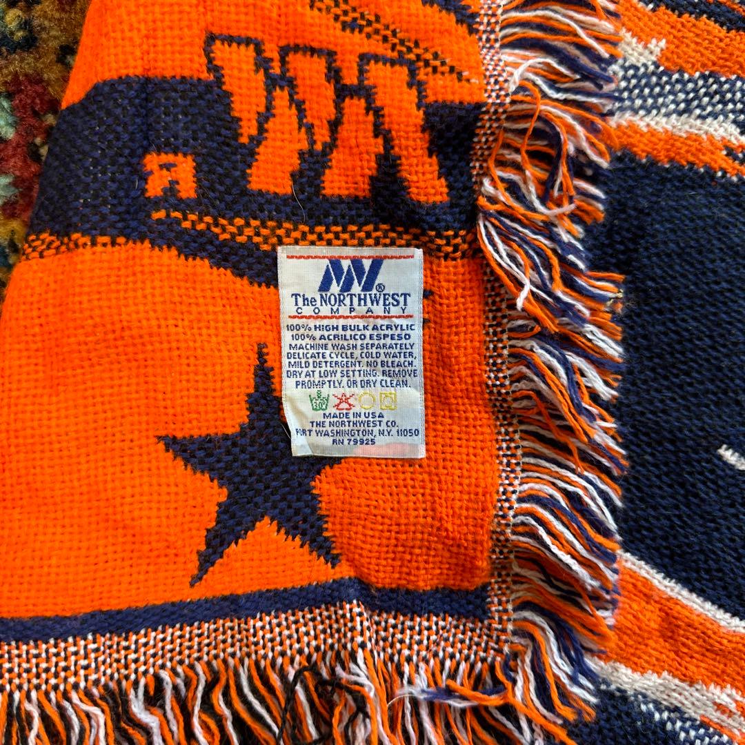 vintage ラグ カーペット スーパーボウル　デンバーブロンコス　馬