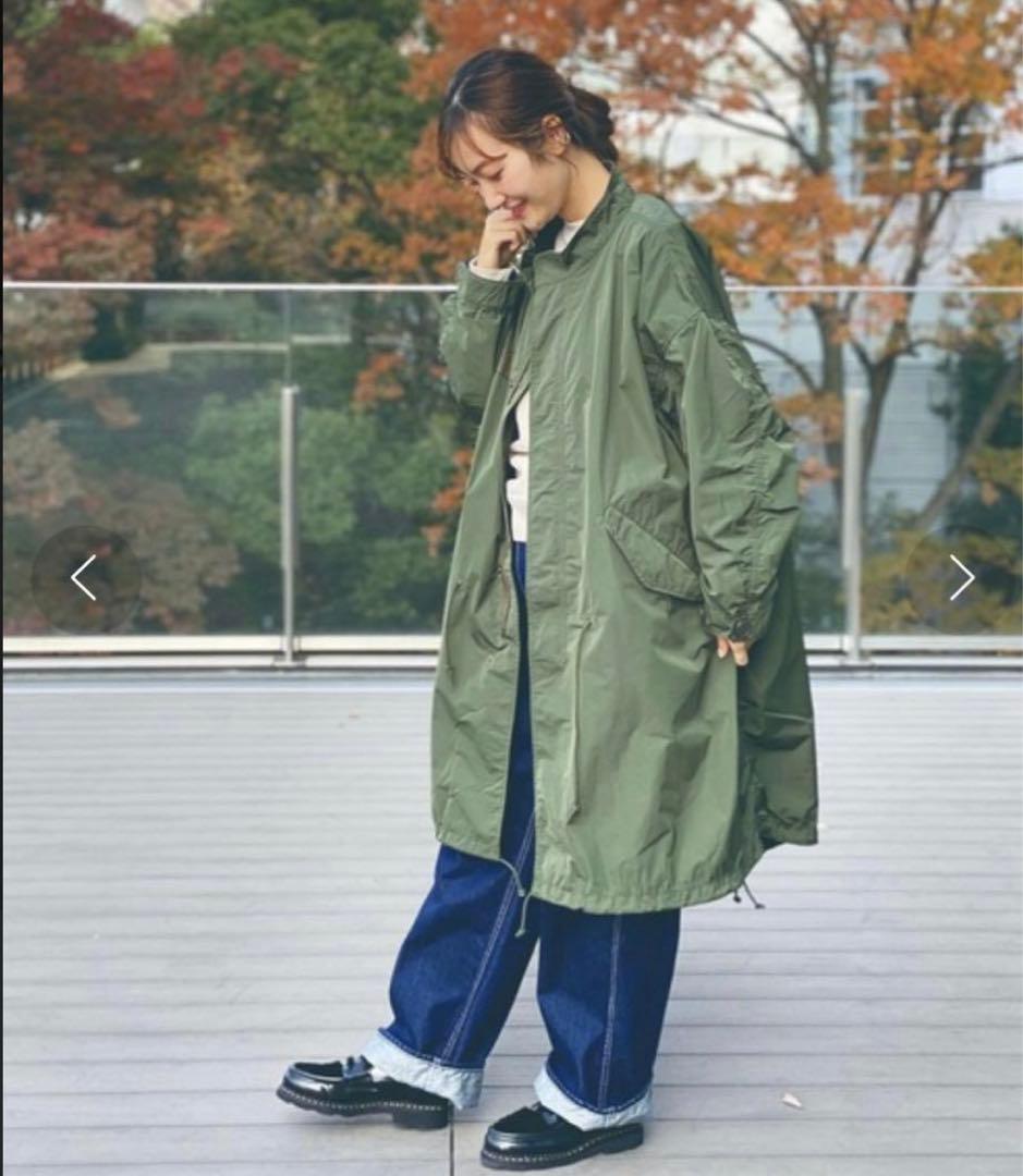 BEAMS BOY ソロテックス　M-65パーカ　オリーブ　モッズコート