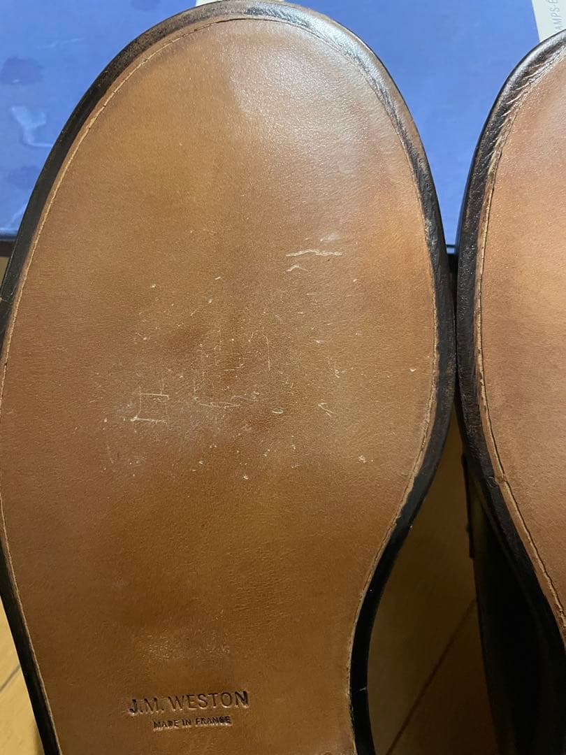 靴 J.M. WESTON 385 Triple Sole Loafer 7C