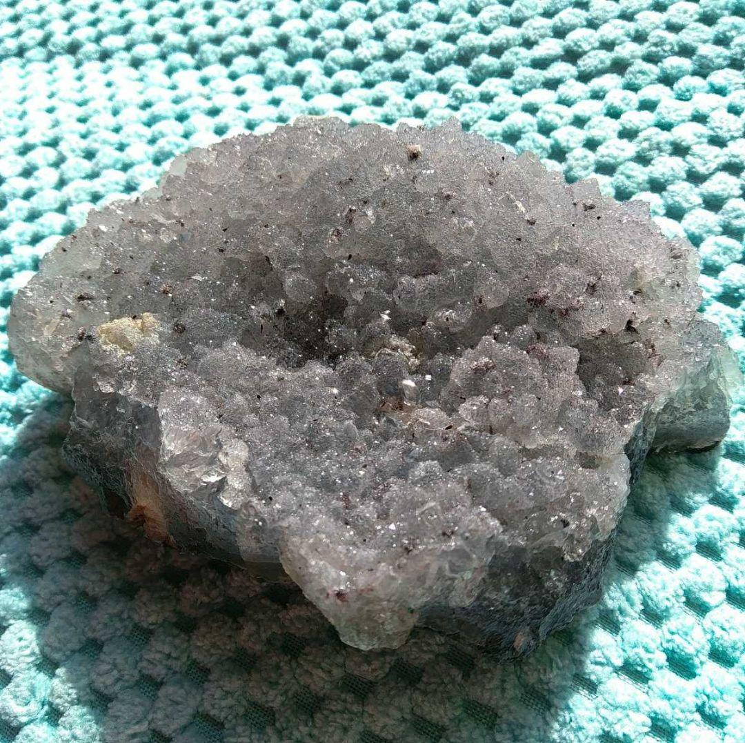 ⑯珍品! ドゥルージーアメジスト ブルー シルバーアメジスト 原石 クラスター