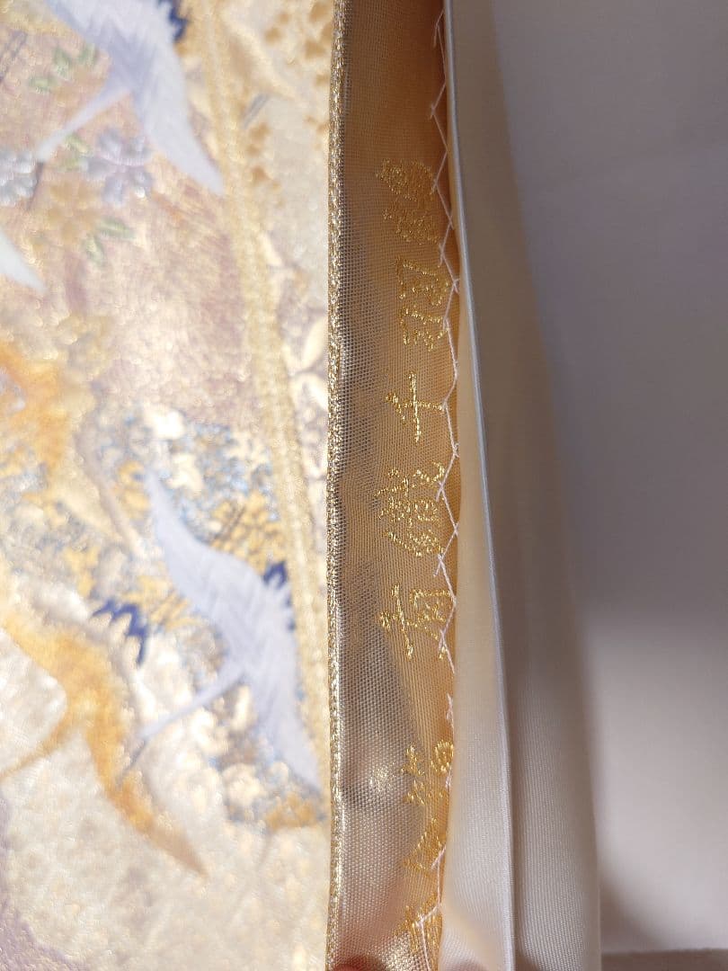 ○高級　袋帯　千羽鶴　フォーマル　正絹　鶴柄　入学式　卒業式　振袖