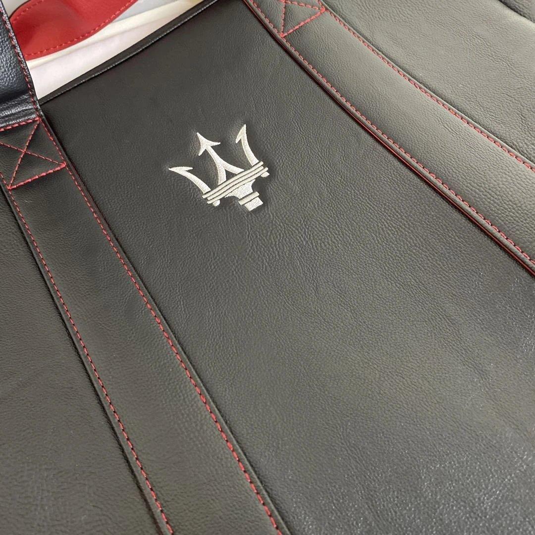 未使用品 Maserati マセラティ ゴルフ トートバッグ 黒×レッド