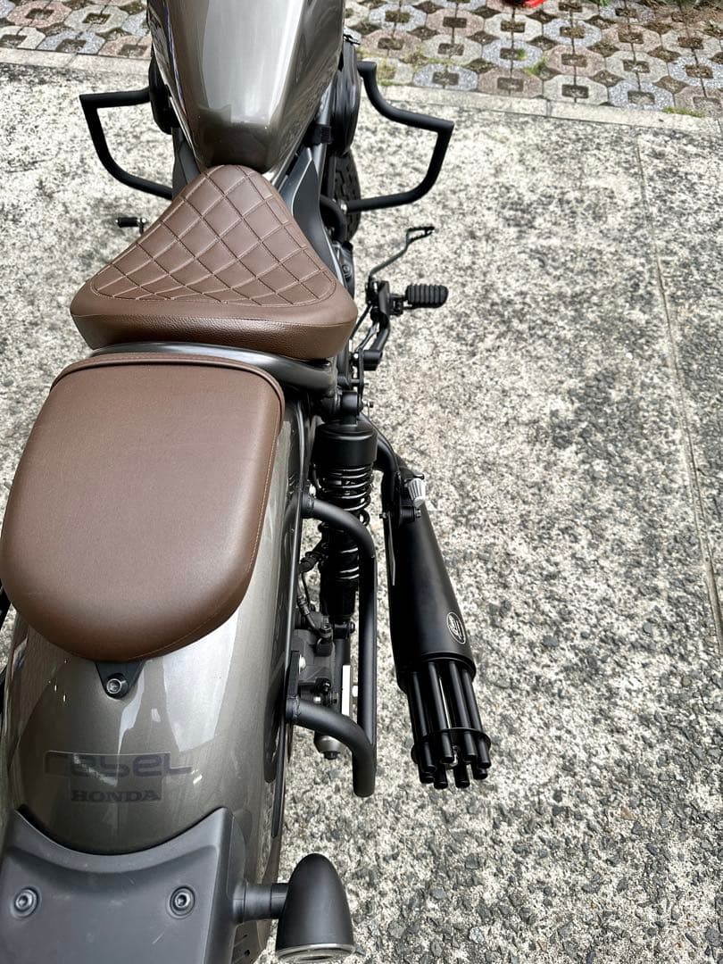 ［2017-2022年］ホンダレブル250/500用マフラーガトリングガンタイプ