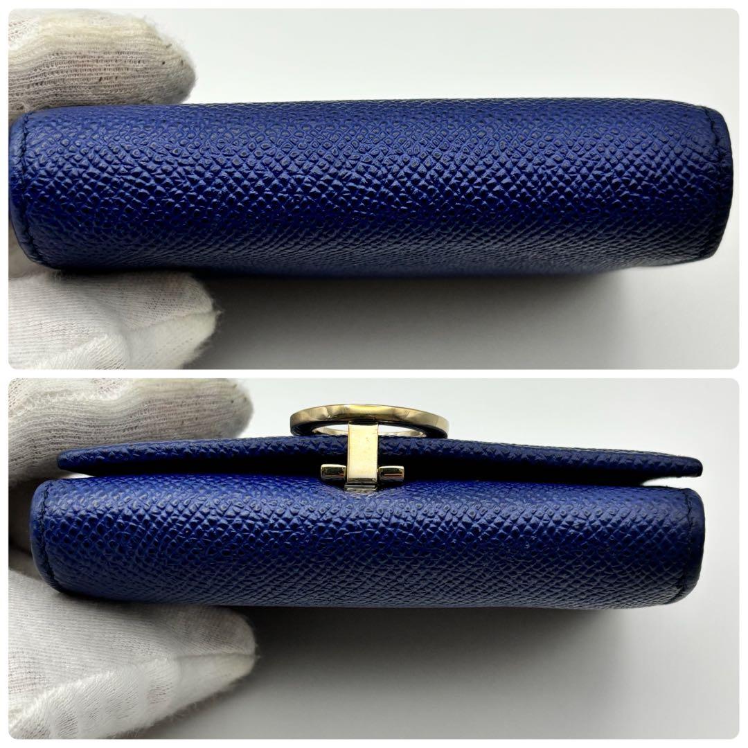 美品✨ブルガリ 名刺入れ カードケース ロゴクリップ ビーゼロワン ネイビー