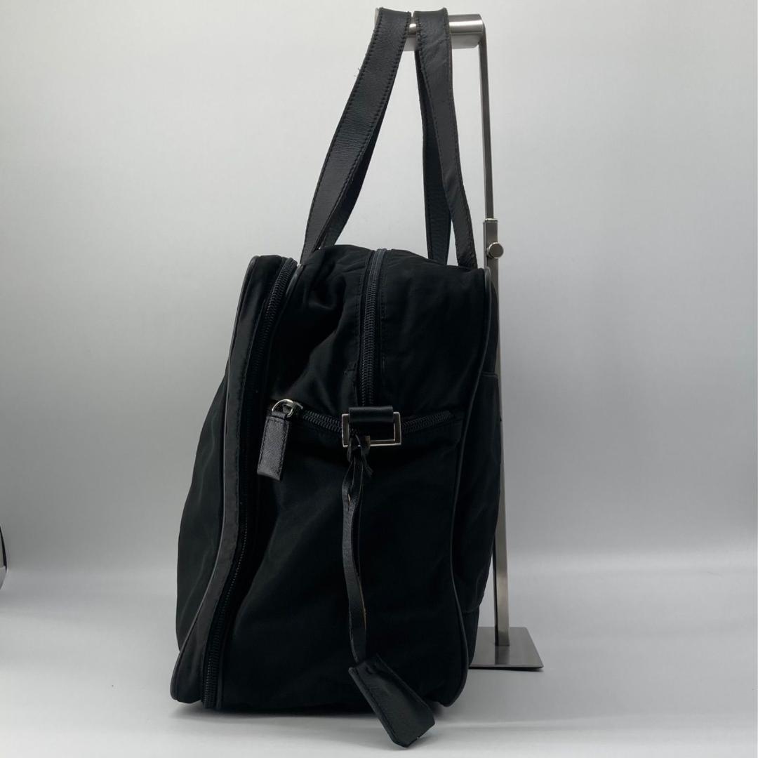 良品✨プラダ 三角ロゴ ブリーフケース ビジネスバッグ ナイロン 黒 ブラック
