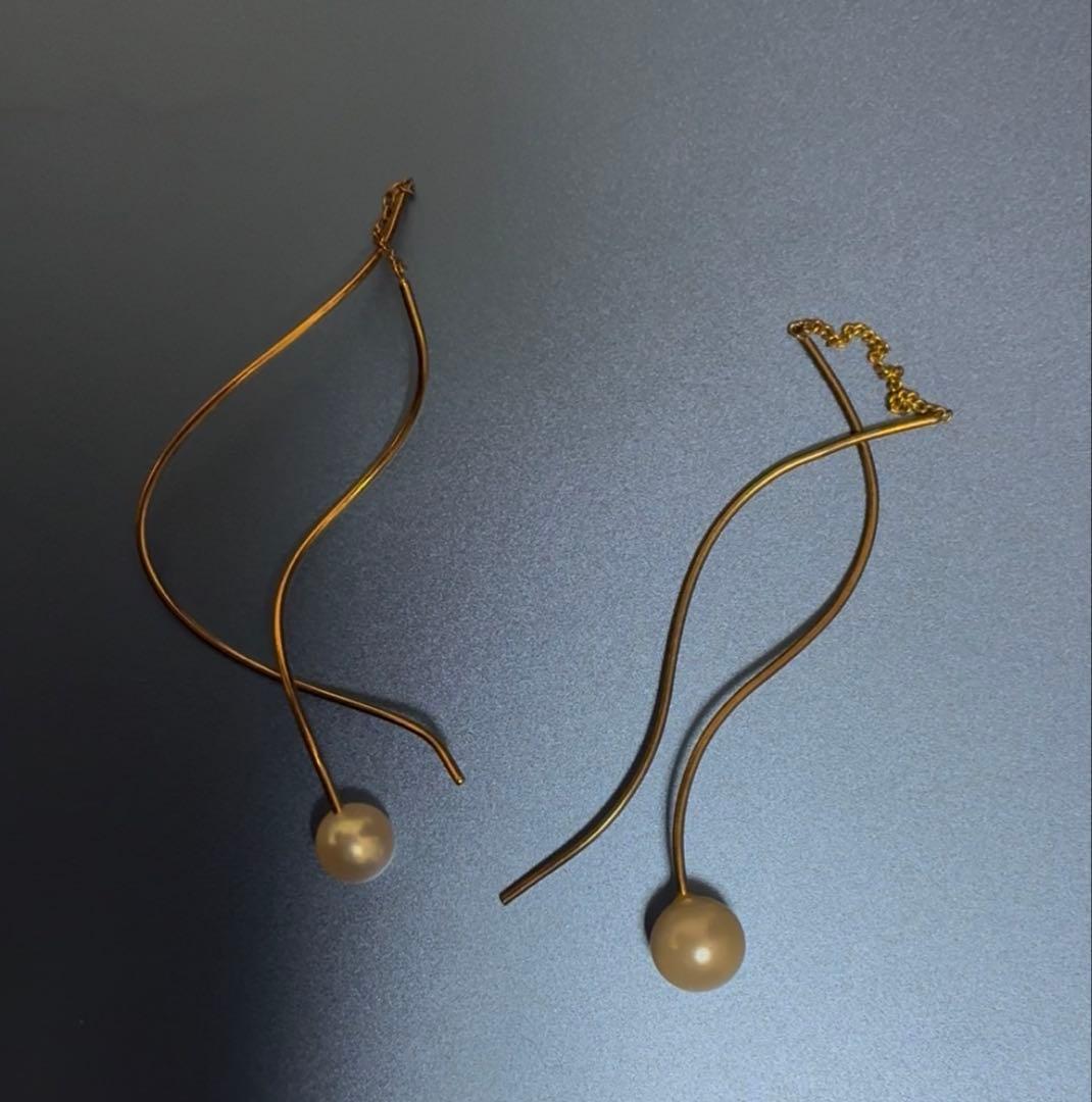 本日削除予定　TASAKI K18 パール ピアス(片耳用) おまけつき