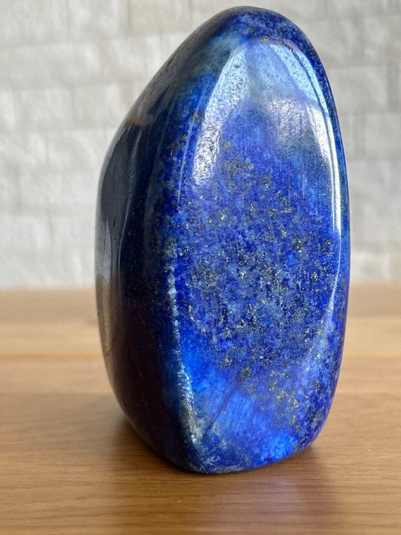 ラピスラズリ　磨き石　原石　491g