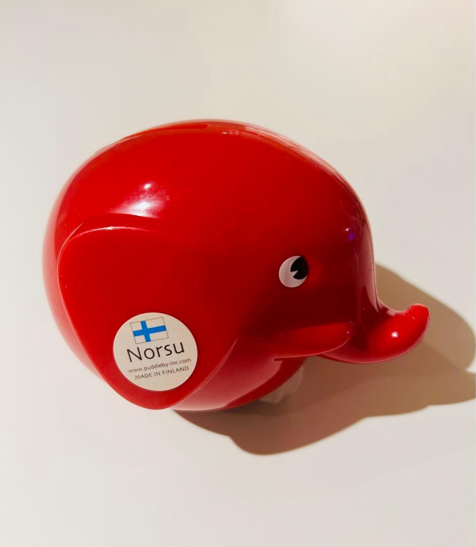 【廃盤】Norus エレファントバンク　貯金箱　4体セット