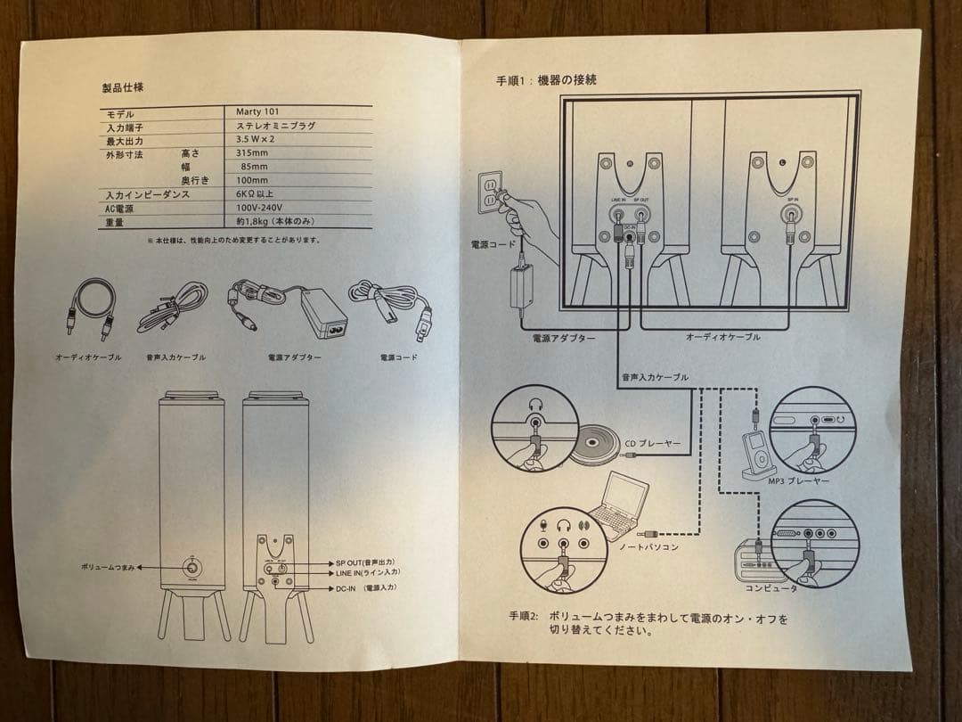 BauXar Marty101 ボザール タイムドメイン スピーカー アンプ内蔵