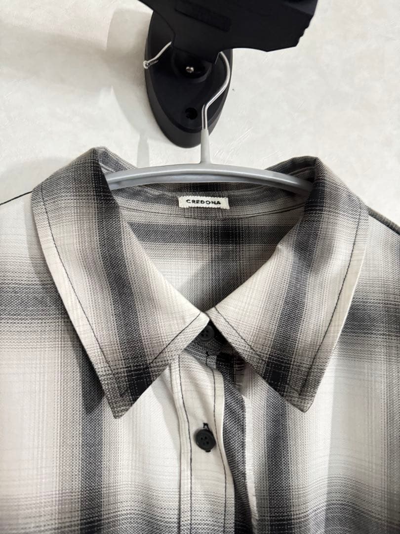 CREDONA オーバーサイズチェックシャツ