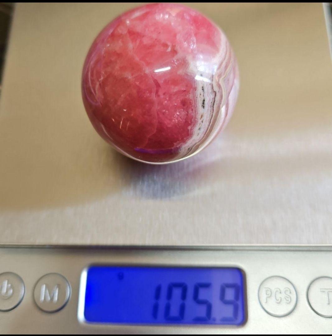 ◎高発色　奇跡のハート模様　インカローズ　スフィア　ロードクロサイト