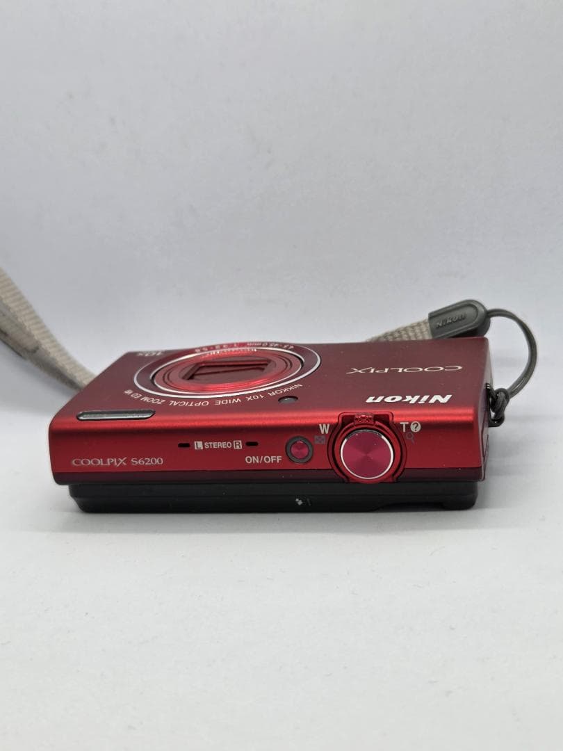 【美品】【スマホ転送OK】ニコン Nikon COOLPIX S6200 レッド
