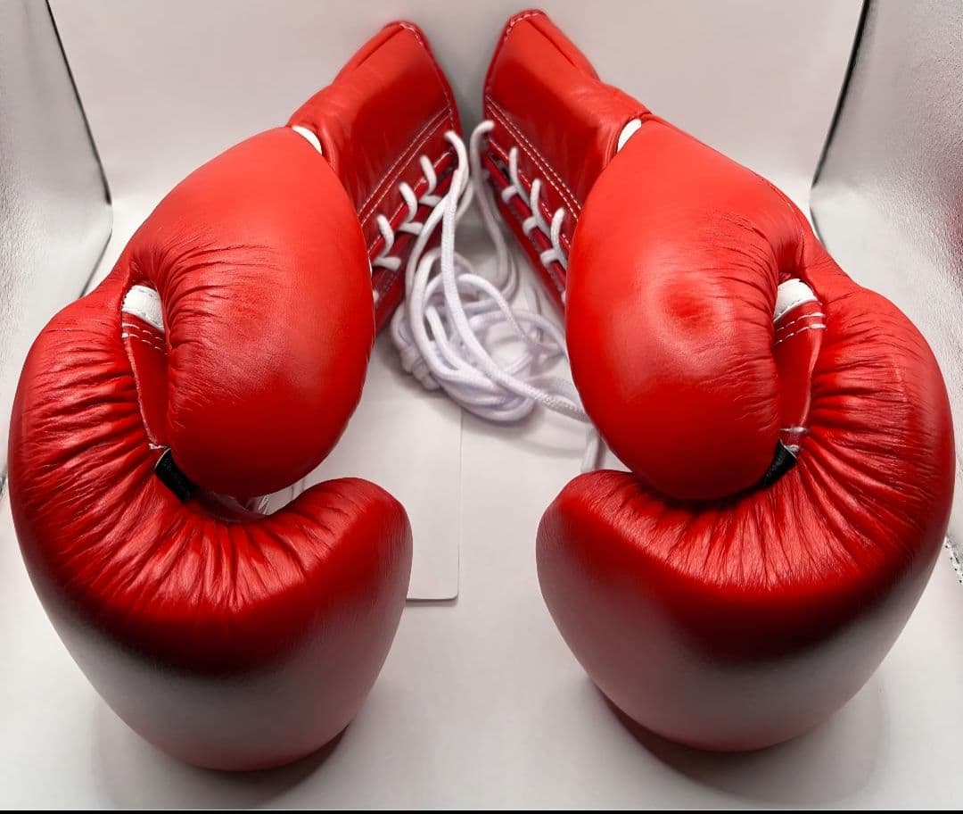 Winning グローブ 14オンス レッド ひも式