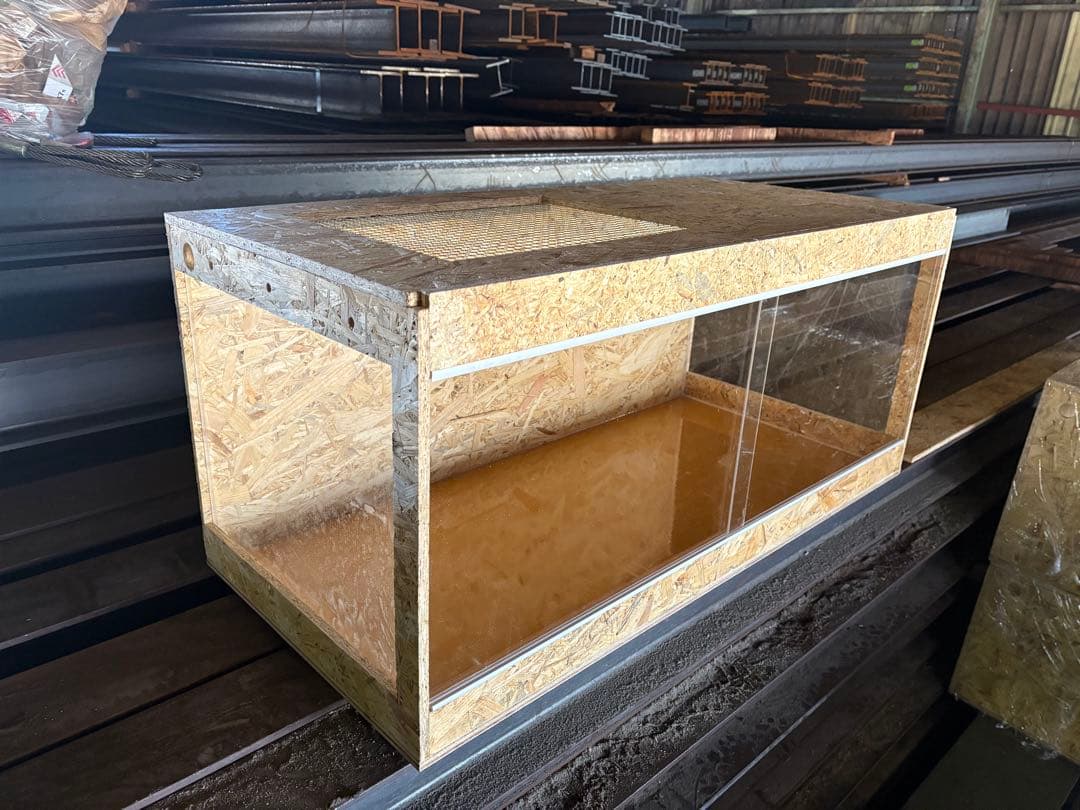 爬虫類ケージ　100×50×50 サイドアクリル仕様　爬虫類　ペット　ケージ