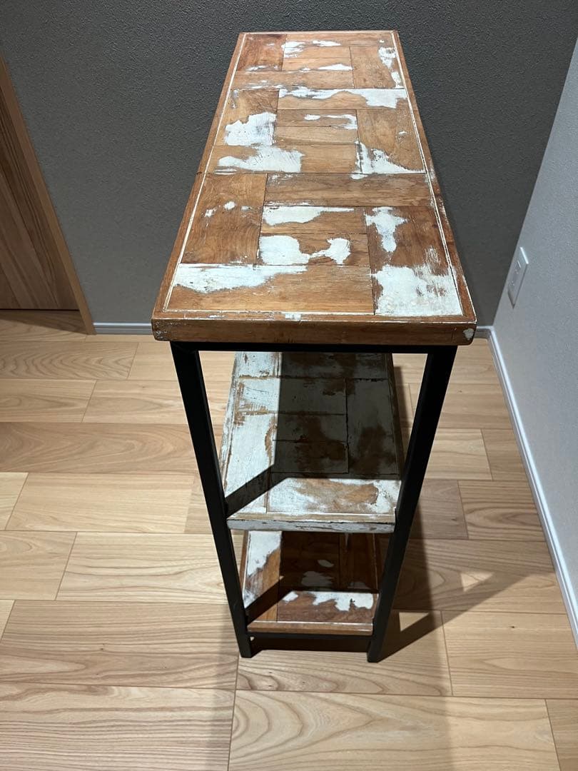 木製3段ラック・アンティークヴィンテージスタイル