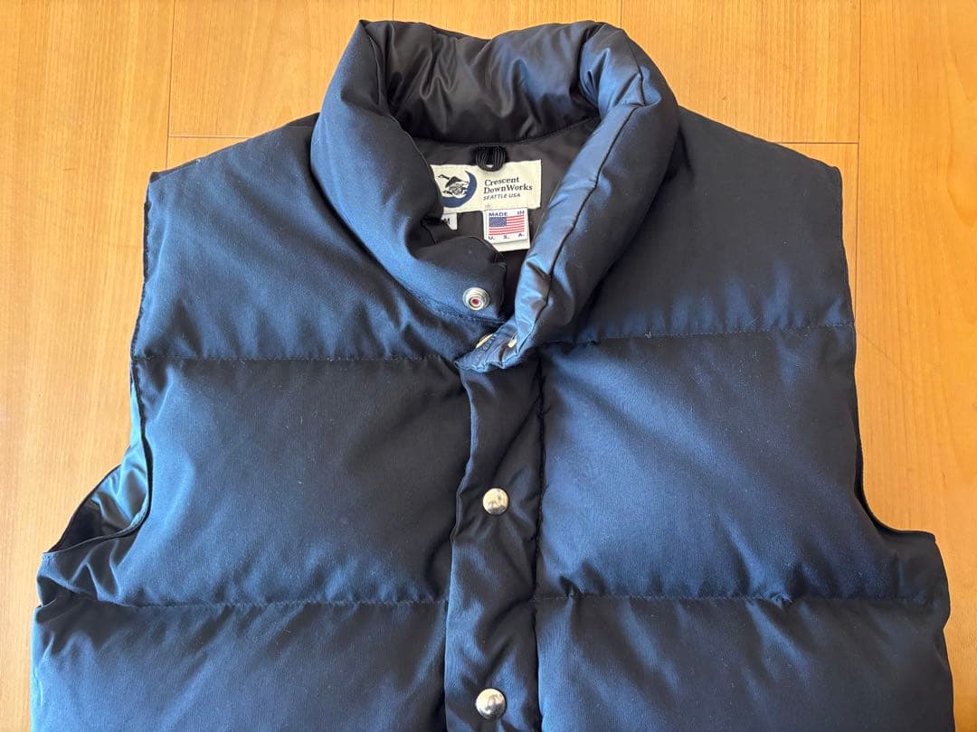 美品 crescent down works USA製 ダウンベスト　ブラック