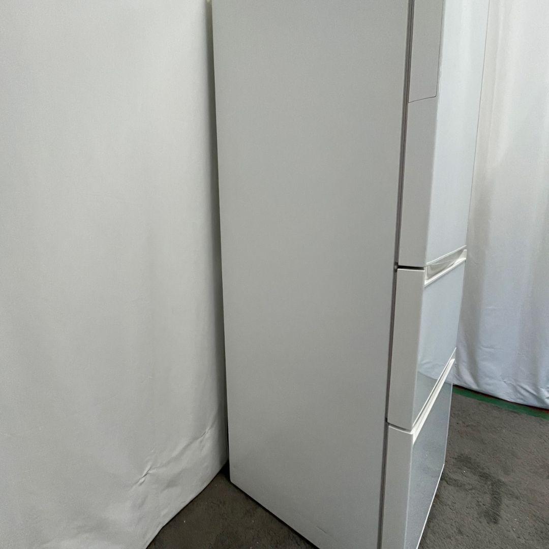 冷蔵庫　大型　設置無料　363ℓ　自動製氷　安い　ガラスパネル　白　綺麗