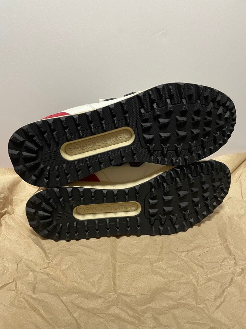 New Balance 574 ゴルフシューズ ホワイト/レッド