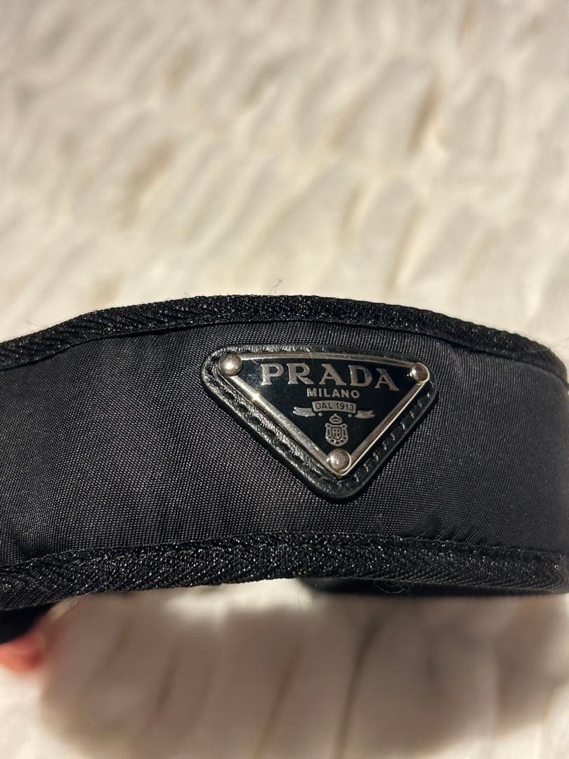 PRADA ナイロン　ブラック　ペット　犬用　首輪　ネックレス