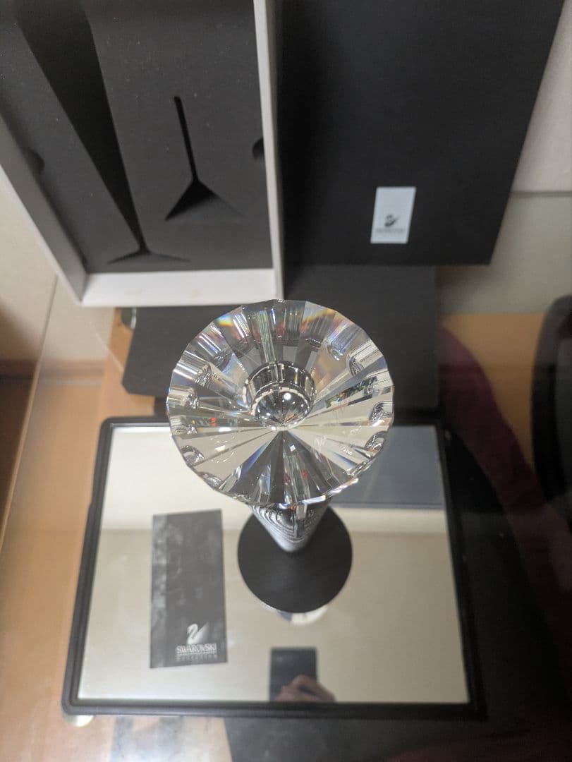 ナ*カ様 スワロフスキー キャンドル ホルダー 置物