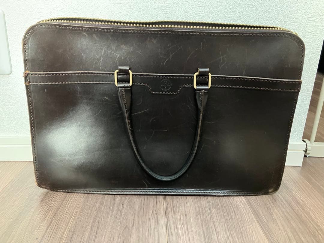 GLEN グレンロイヤル ブライドルレザー ブリーフケース ■美品