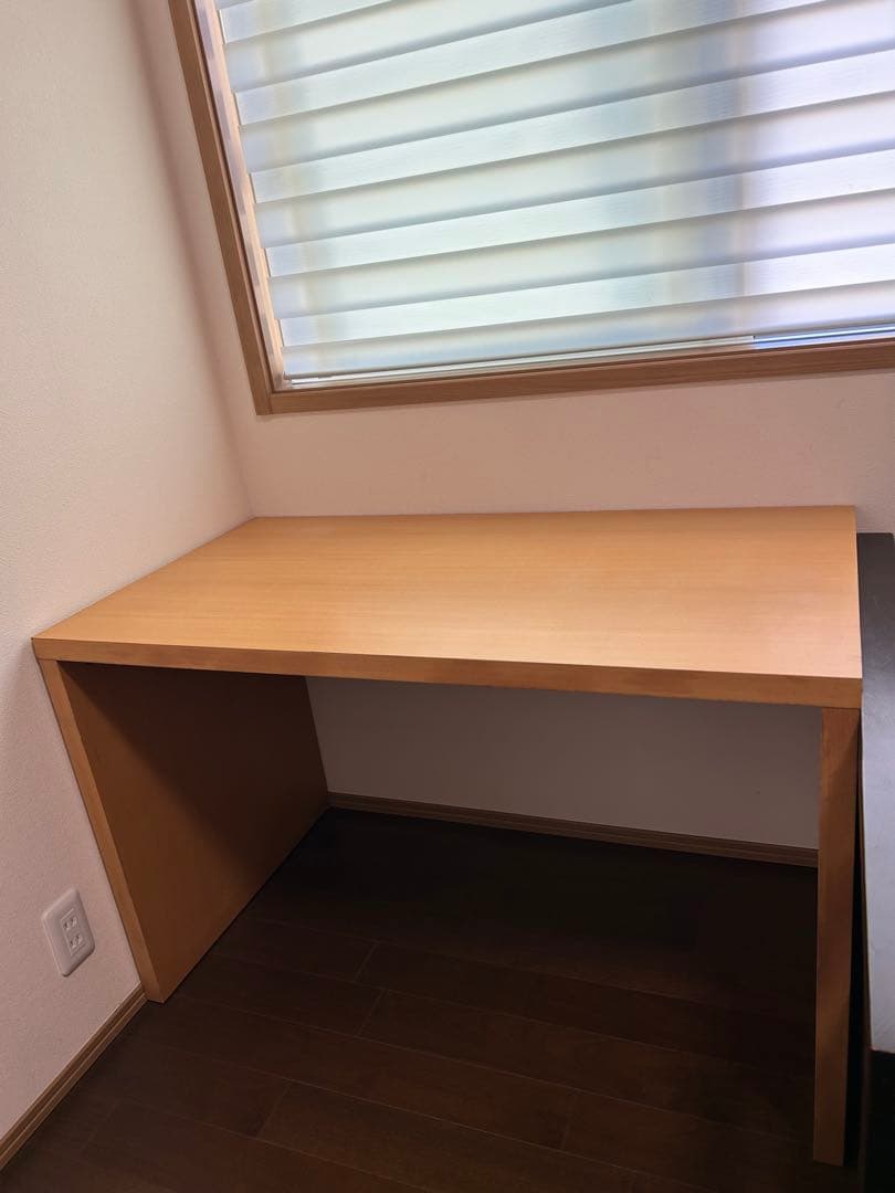 無印良品　MUJI 無垢材デスク　オーク材　コの字