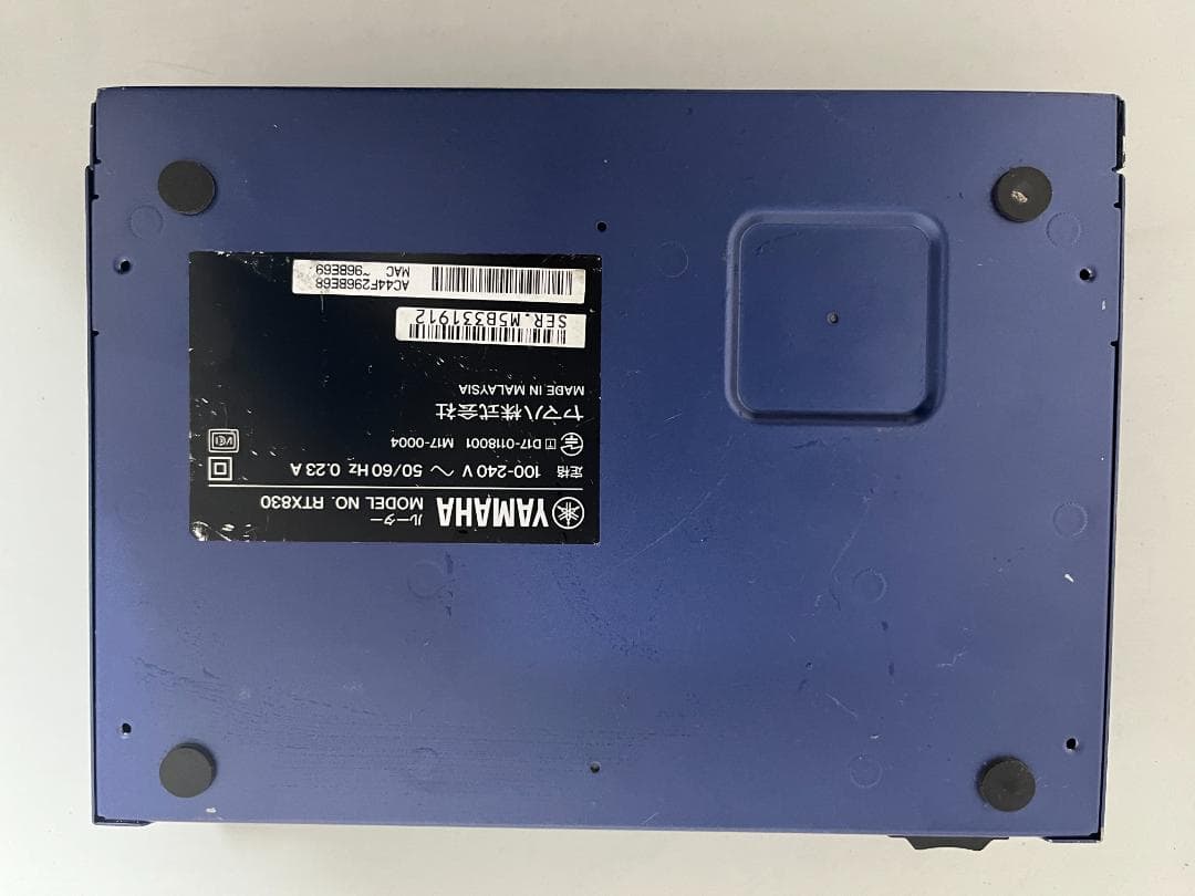 YAMAHA RTX830 有線LANルーター