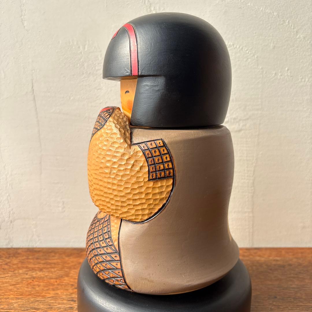 創作こけし 作家 小林伊之助 工人 『炉火』　在銘