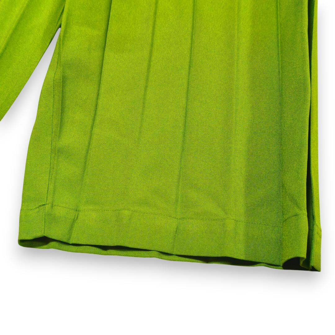 美品 me イッセイミヤケ プリーツ ワイドパンツ F ベルト調整付 ガウチョ