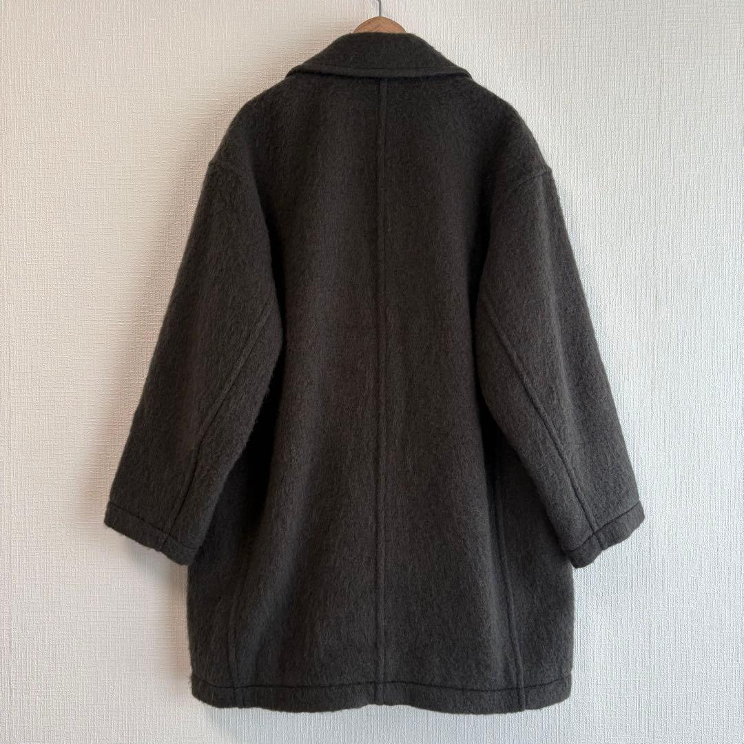 Spick & Span スピックアンドスパン ミドルシャギーコート グレー