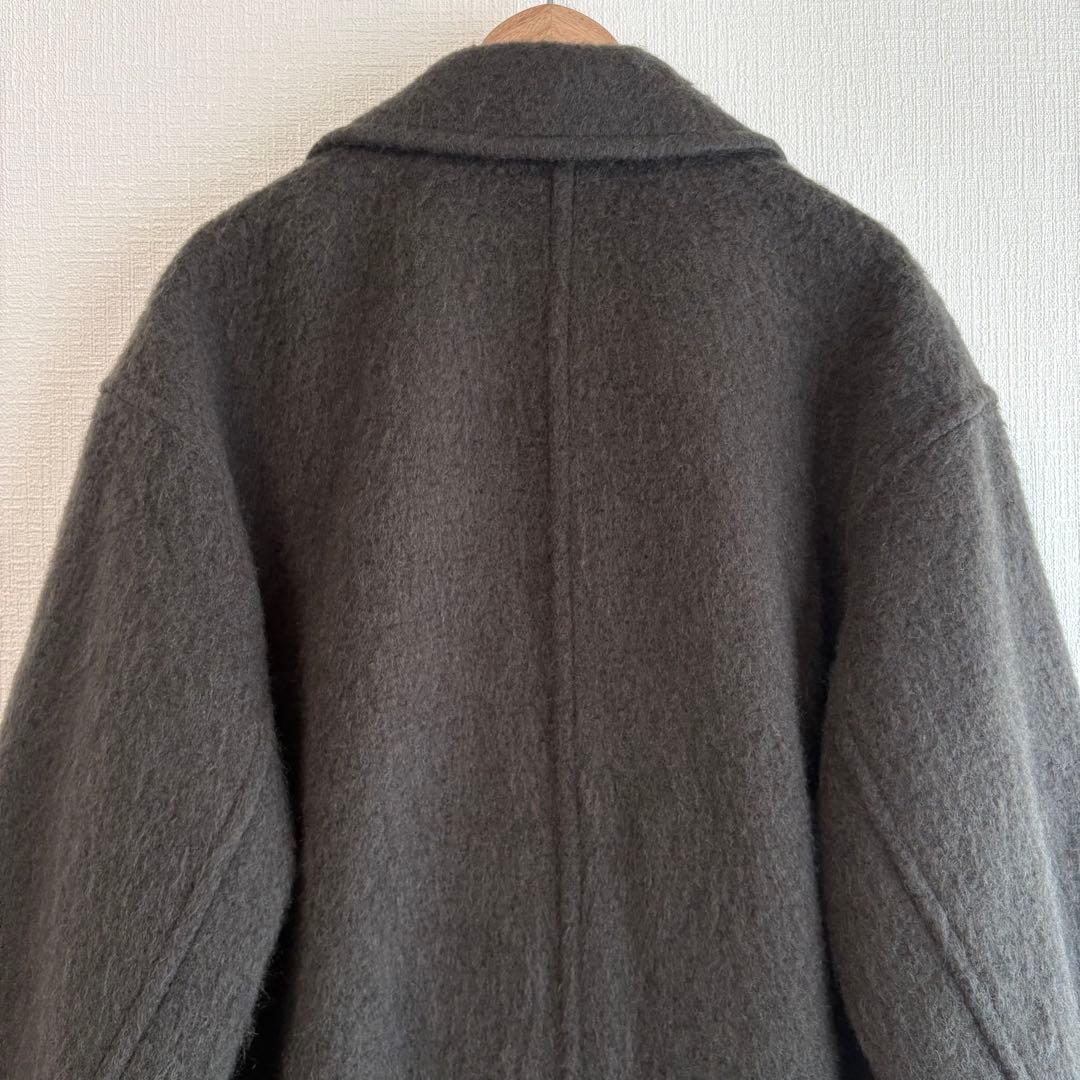 Spick & Span スピックアンドスパン ミドルシャギーコート グレー