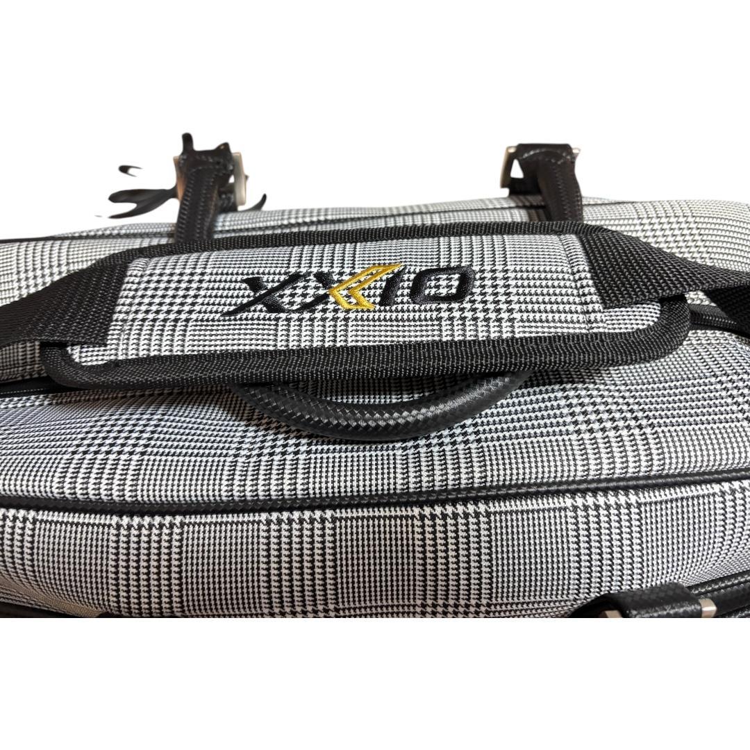 【新品未使用】XXIO ボストンバッグ｜千鳥格子柄｜シューズスペース付き