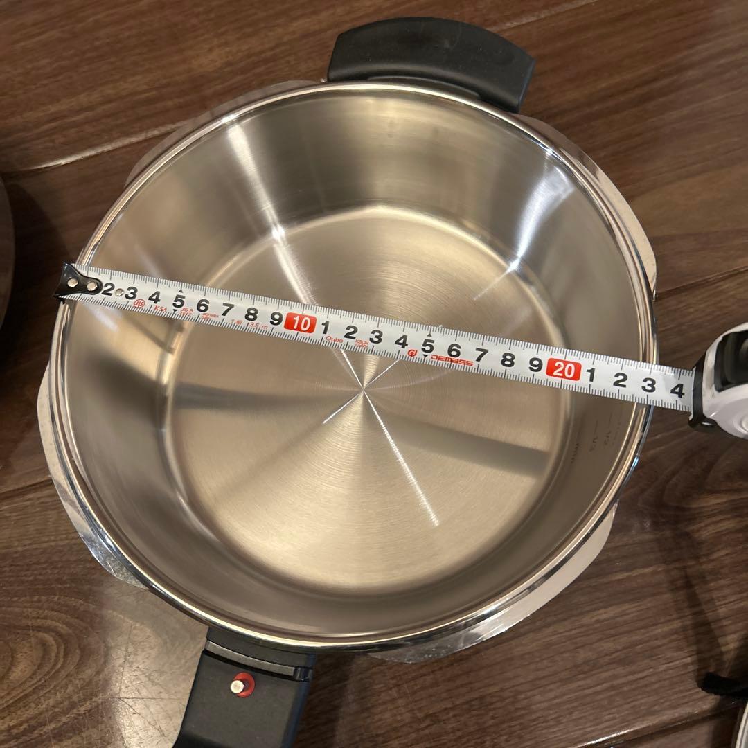 新品未使用【フィスラー】圧力鍋 ビタクイック ガラス蓋付 ドイツ製