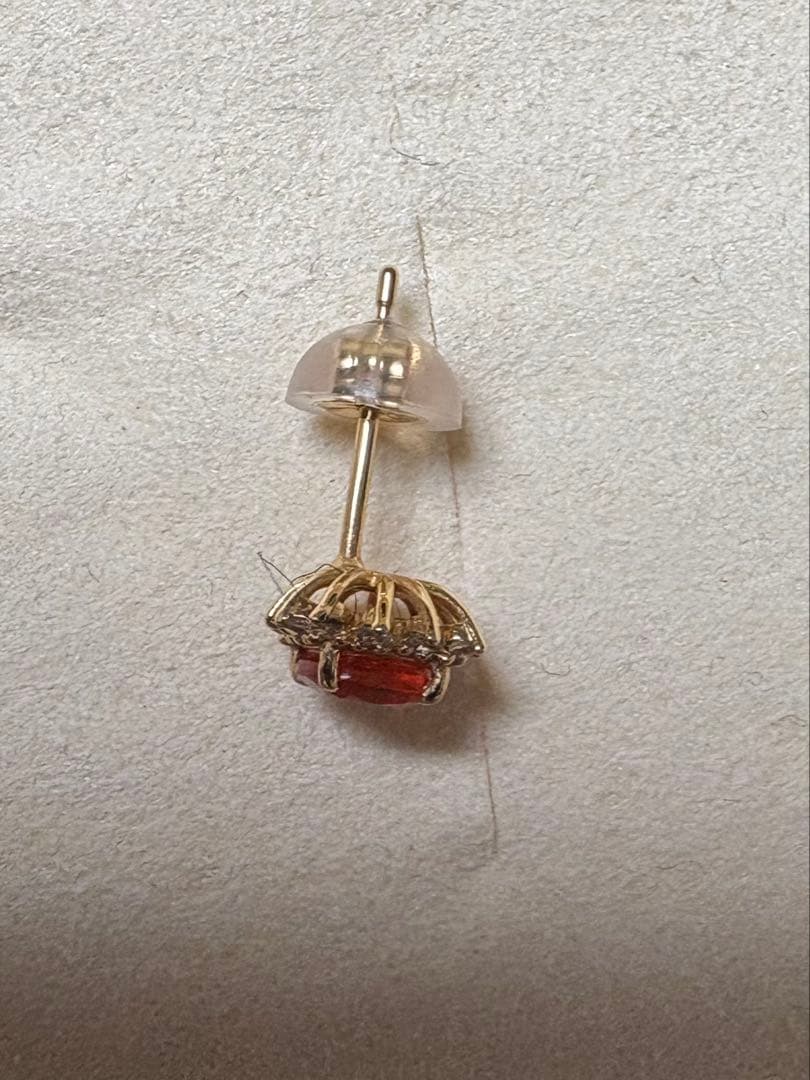 片耳　ビズー bizoux アントゥシュー　ファイヤーオパール　ピアス