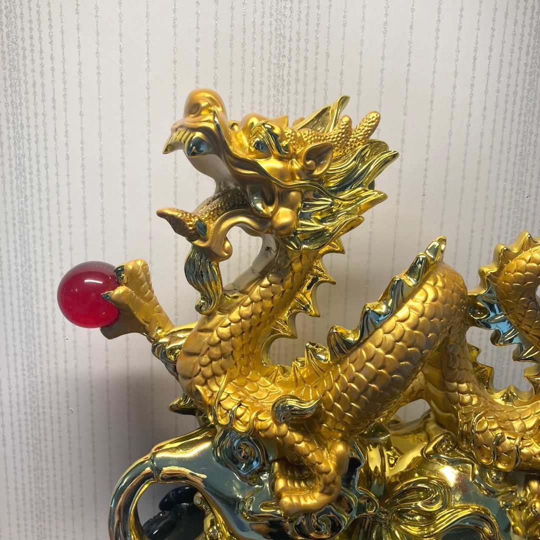 龍置物 金龍 財運 開運